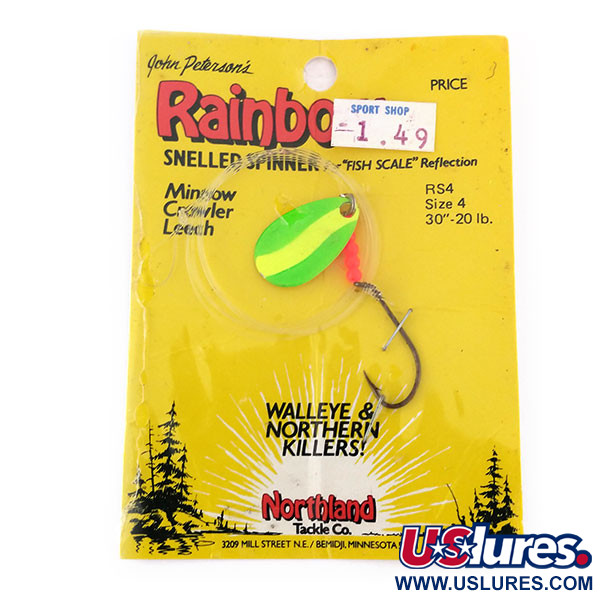  Northland tackle Rainbow Snelled Spinner, Шартрез, 2 г, до рибалки #9999
