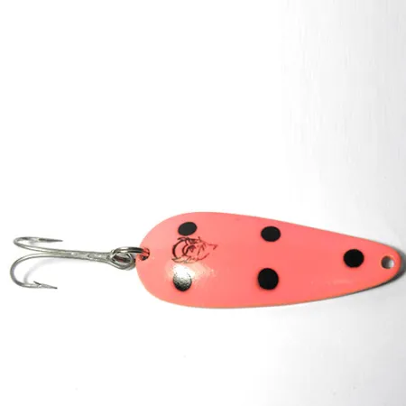 Eppinger Dardevle Imp, люмінісцентно-помаранчева/чорний крапки, 2/5 oz (11 г), блесна коливалка (колебалка) #0002