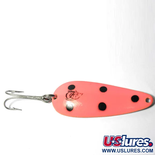 Eppinger Dardevle Imp, люмінісцентно-помаранчева/чорний крапки, 2/5 oz (11 г), блесна коливалка (колебалка) #0002